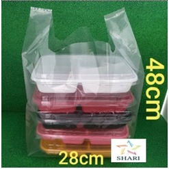 PP Kresek 28x48 TEBAL / PP Kresek Bento / Kantong Plastik Bento