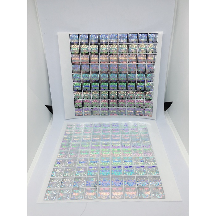 

PROMO STICKER HOLOGRAM ORIGINAL WARNA SILVER T415T