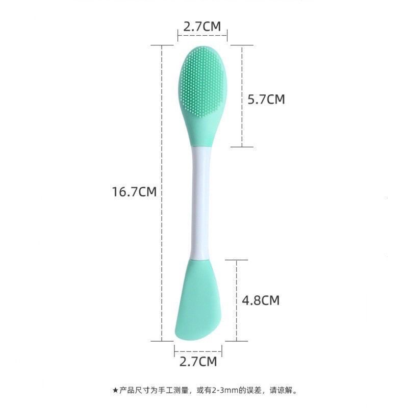 Kuas Masker Silikon &amp; Sikat Komedo 2in1