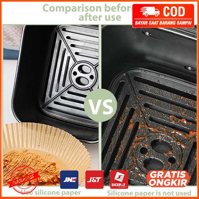 Rose Kertas Minyak Alas Air Fryer Paper Oilproof 50 PCS M01