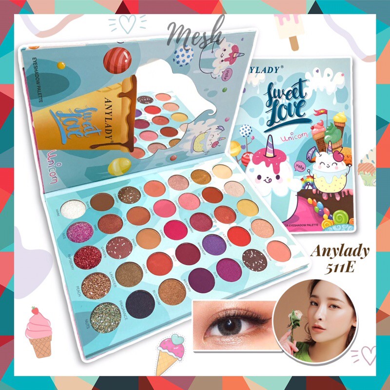 ANY SWEET LOVE BLUE - ANYLADY 35 COLOR EYESHADOW PALETTE