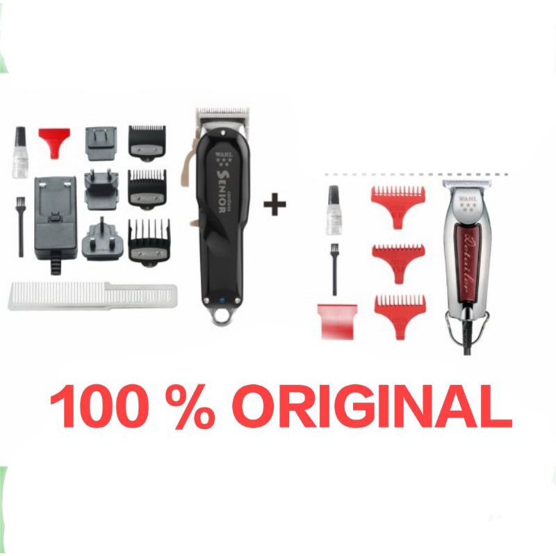 WAHL SENIOR CORDLESS BARBER COMBO WAHL DETAILER  CORDER ORIGINAL USA