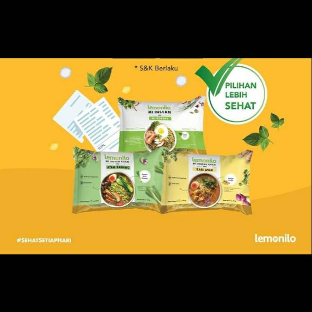 

Mie Sehat Lemonilo 80gr pack