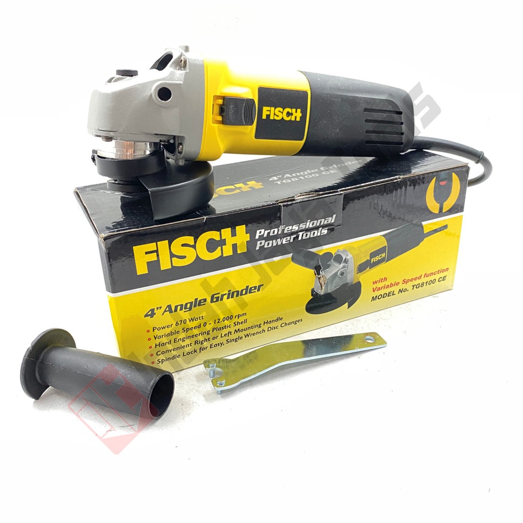 FISCH TG8100 CE Mesin Gerinda Tangan 4 Inch Variable Speed - Grinder