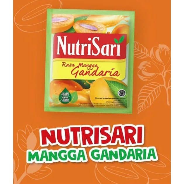 

Nutrisari Rasa Mangga Gandaria (1 renceng isi 10 sachet)