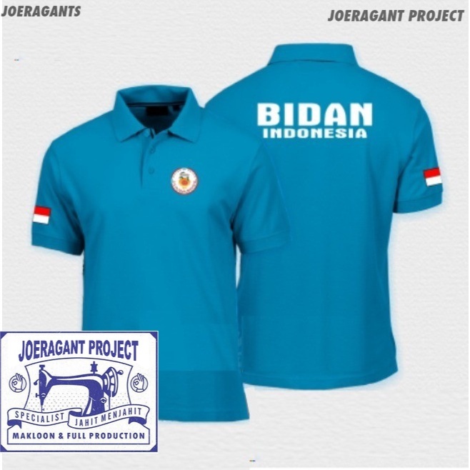 Kaos Polo Shirt Tshirt Baju Kerah Distro BiDAN perawat polos custom indonesia anak dewasa COD murah 