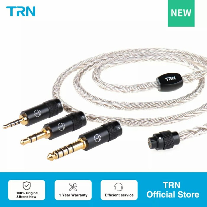 TRN T2 Pro 16 Core Silver Plated Modular Upgrade Cable with EZ Swap