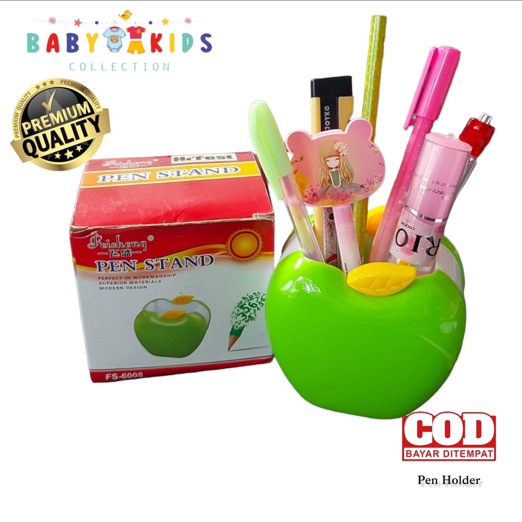 

Pen Holder Tempat Pulpen Bentuk Apel Tempat Alat Tulis Pen Organiser
