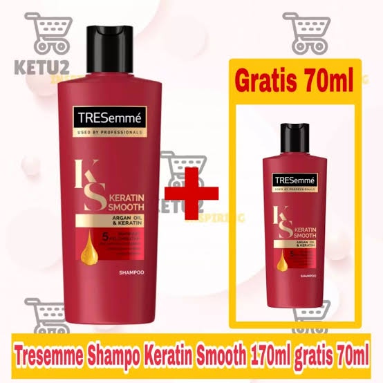 Tresemme Shampoo keratin smooth 170ml+70ml