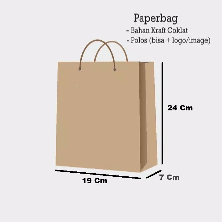 

Paperbag / Tas Kertas (19*7*24) 10 pcs