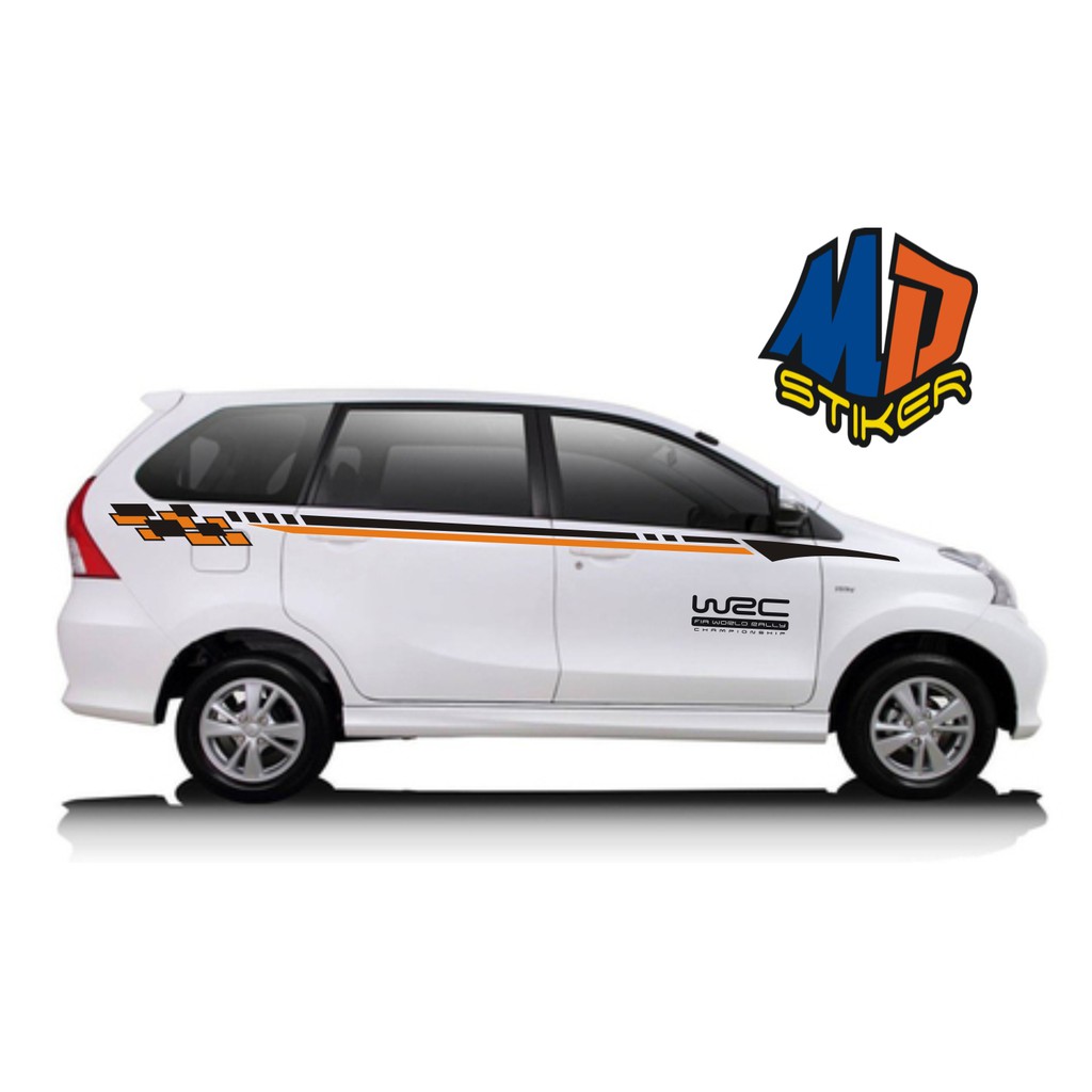 Stiker Sticker Mobil Variasi Cutting Avanza Xenia Ertiga Sigra Calya Innova Pajero Livina Terbaru Rp87