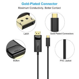 CHOETECH 1.8m USB C USB Type C to DP Cable4K@60Hz