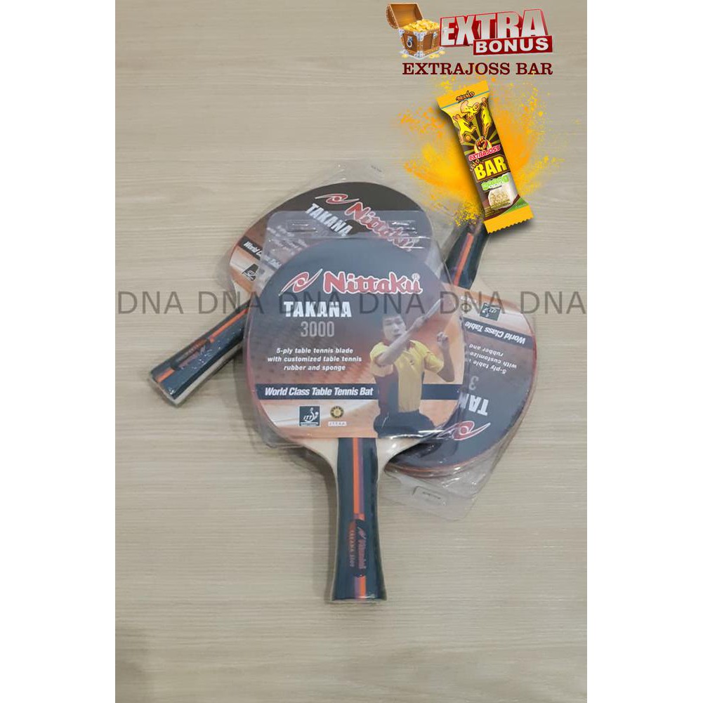 Bat / Bet Pingpong / Bet Tenis Meja Nittaku TAKANA 3000 - ORIGINAL 1FT
