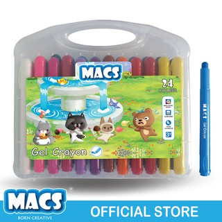 MACS 24 Colors Gel Crayon Warna