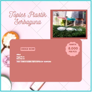 TOPLES BUMBU DAPUR MERAH, BIRU, COKLAT FREE LABEL SEASONING SET SHABBY JAR BUMBU DAPUR