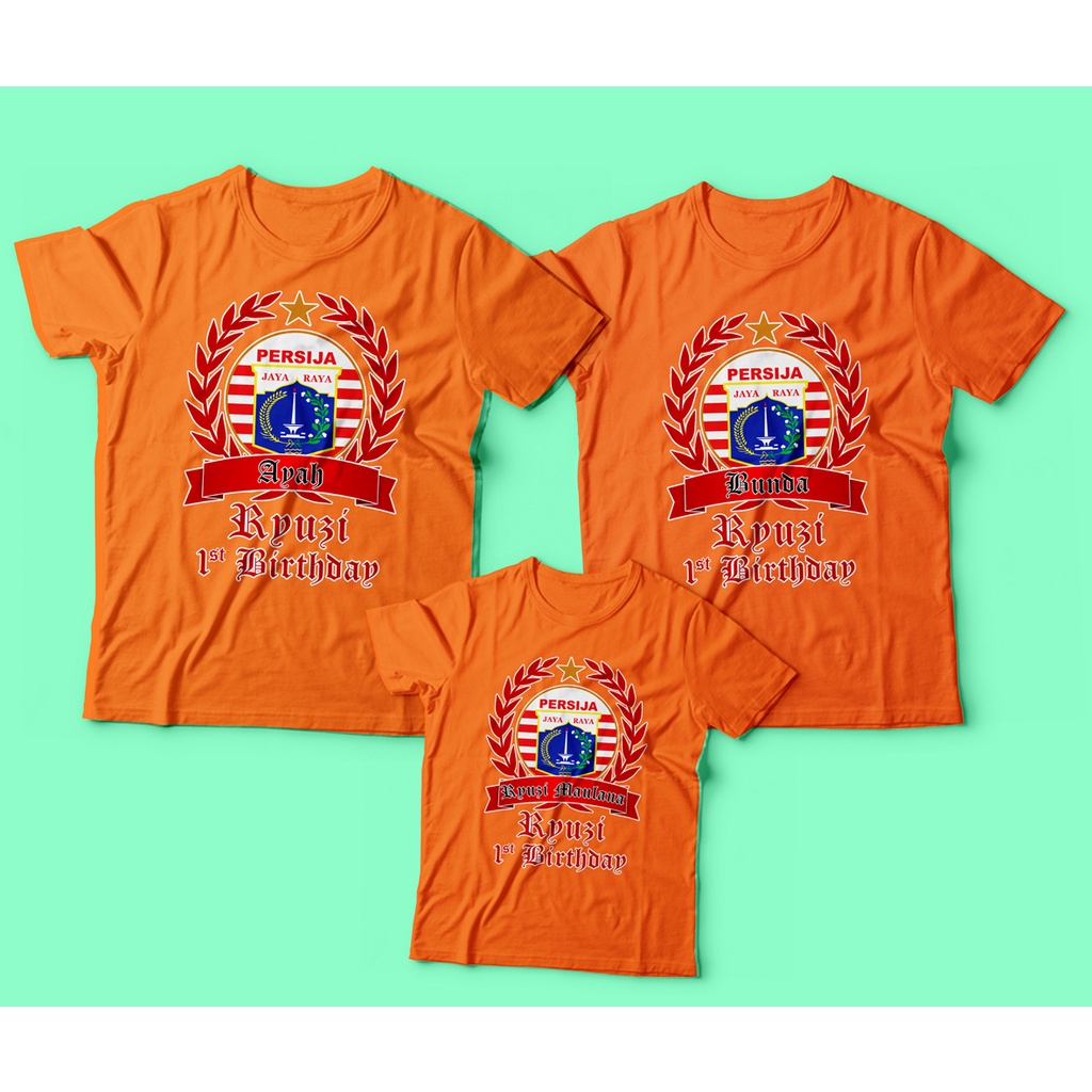 Kaos Persija Jakarta Couple Ultah | Kaos Persija | Kaos Bola Indonesia