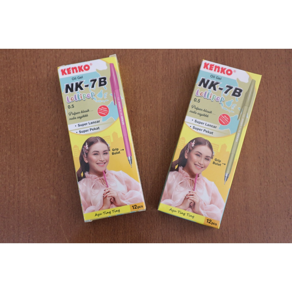 

Pulpen NK-7B Lollipop 0.5mm Kenko Ballpoint Bolpen Pena Murah Bagus Original