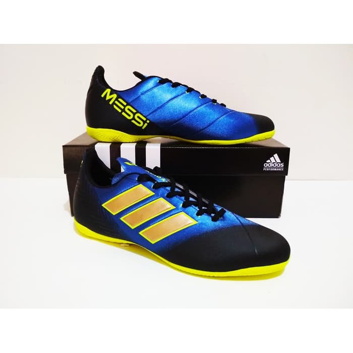 Olahraga SEPATU FUTSAL Adidas NEMEZIZ IC New Grade Ori (Navy Black Volt)