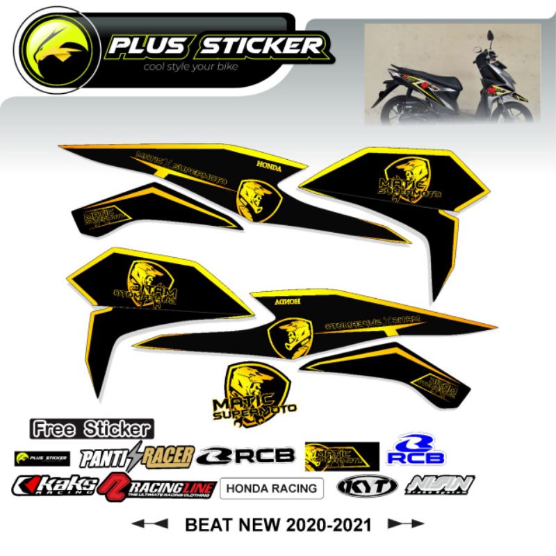 Stripping Honda Beat new/Beat Deluxe/Beat 2021-2022 Supermoto Terbaru