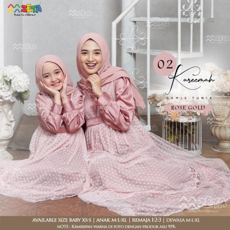 Gamis couple Kareemah by Zeta Outfit