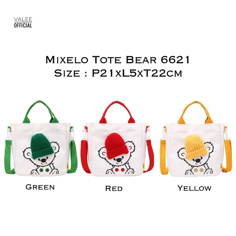 TAS WANITA CEWEK TOTE BAG BEAR 6621 TAS MODEL KOREA CEWEK SIMPEL MURAH TERBARU