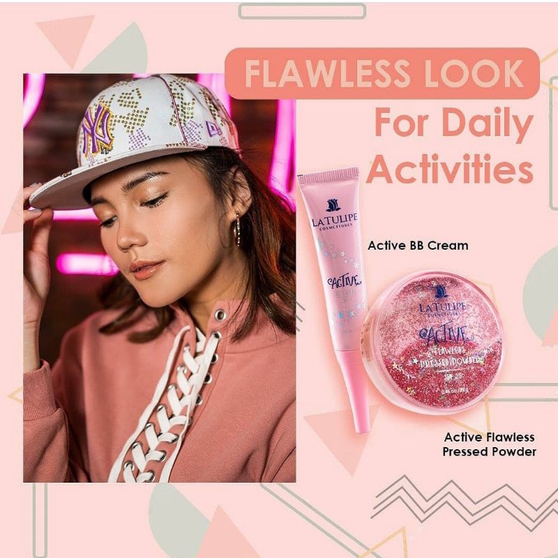 LA TULIPE ACTIVE SERIES FLAWLESS PRESSED POWDER - BEDAK PADAT