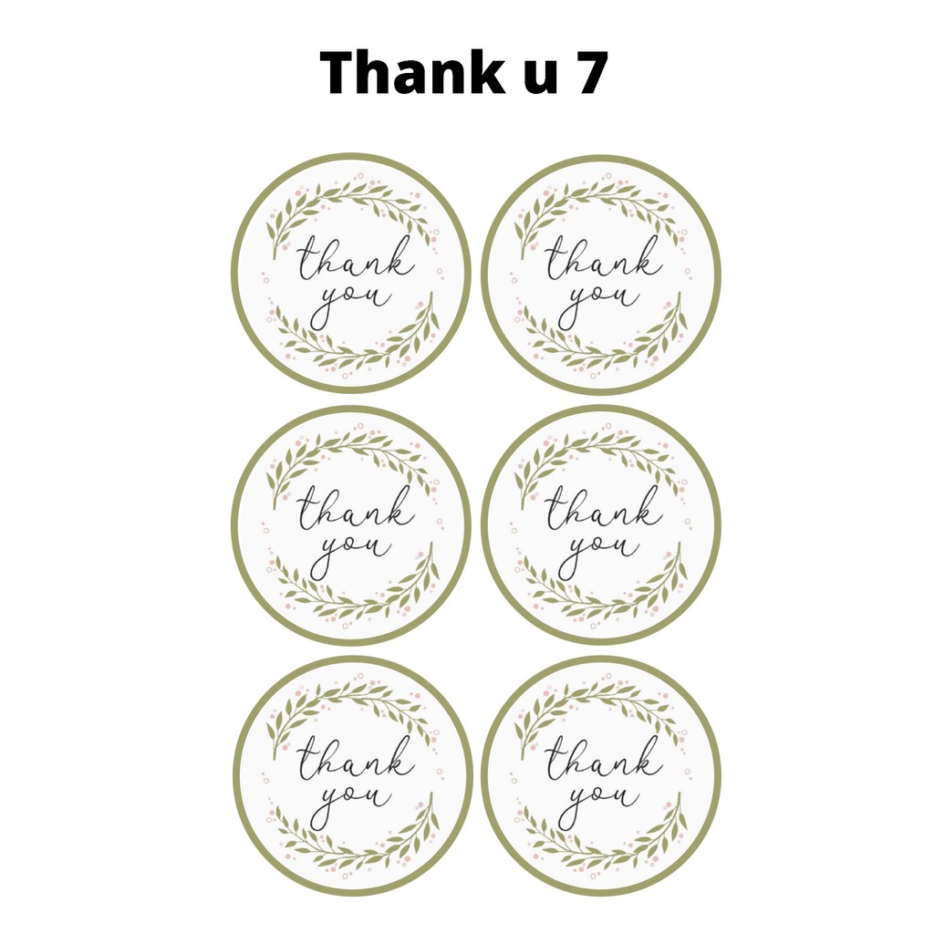 Sticker Thank You Sticker Tumblr Olshop Aesthetic Murah