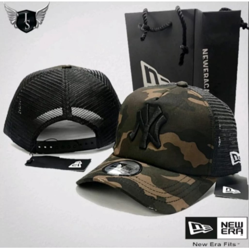 Topi Baseball Loreng Army Logo Ny Terbaru