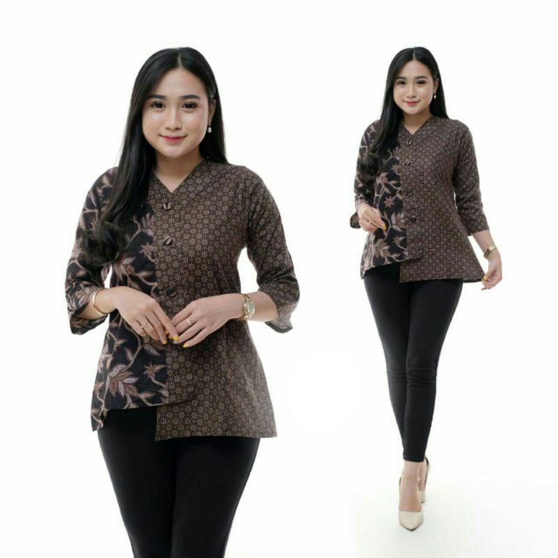 Atasan Batik Wanita PPBTK07 Modern Batik murah Cassual Atasanbatik Wanitabatik /-4