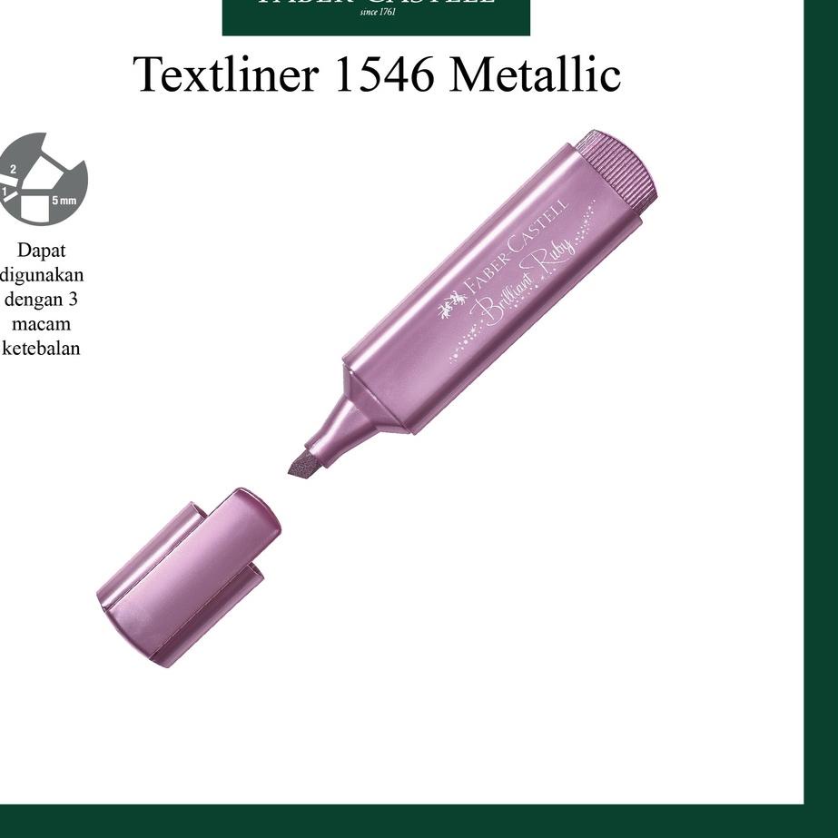 

DISCOUNT455 Textliner 46 Metallic Faber Castell Metalik 4 Warna