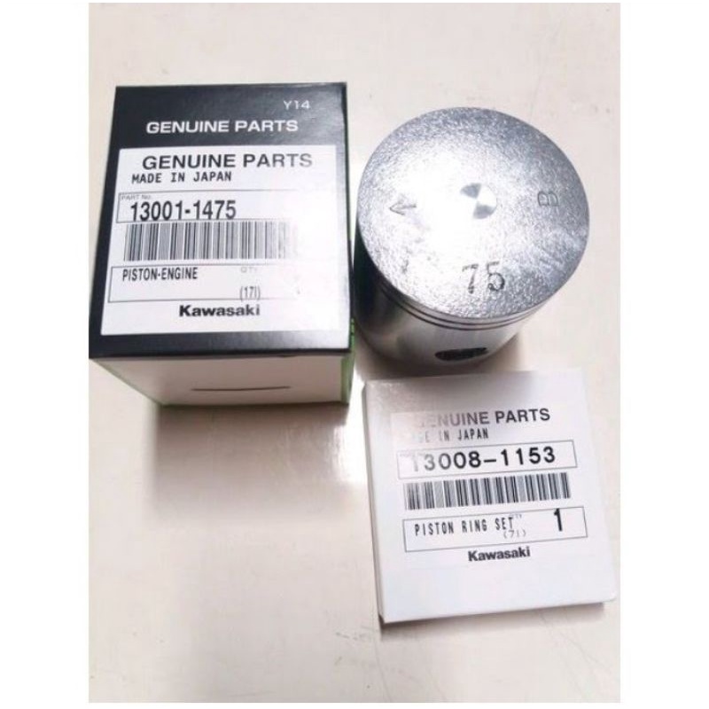 PISTON DAN RING SEHER B 75 NINJA R DAN RR ORI