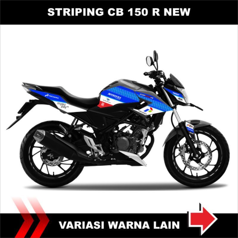 Striping Decal Honda Cb 150R New Stiker Variasi Motif Mandalika