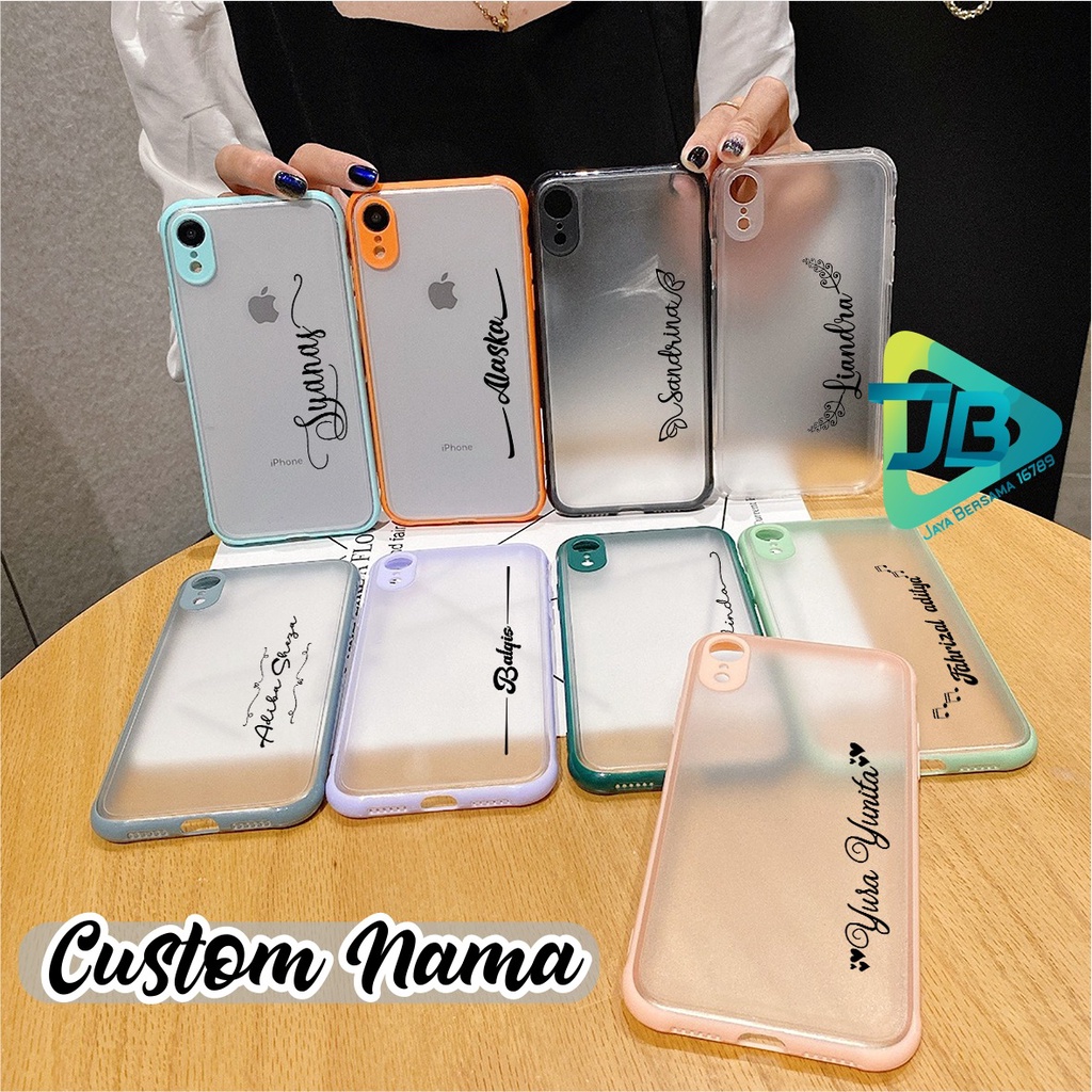 SOFTCASE CHOICE CUSTOM NAMA OPPO VIVO XIAOMI SAMSUNG REALME IPHONE ALL TYPE JB4715