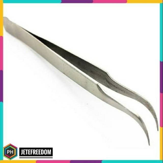 Pinset siku stainless steel laboratorium alat bantu pick angkat peralatan bedah sumpit penjepit