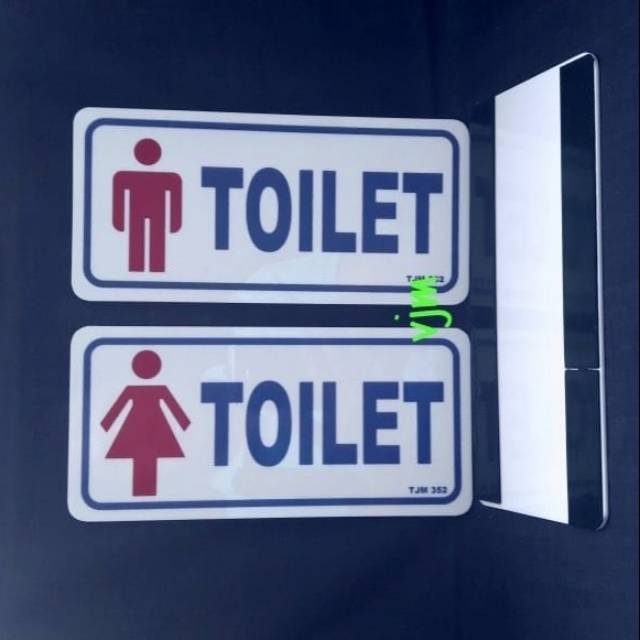Sign Board Akrilik Toilet Wanita Atau Toilet Pria 20x9 5cm Sign Label Acrylic Toilet Shopee Indonesia