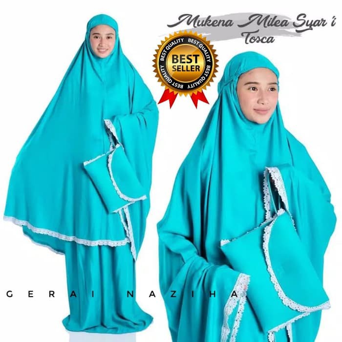 ♥➫ Grosir_Solo || Mukena Remaja Sunflow Ukuran Standar Rayon Stan MZ833  Bali DewasaKatun Rayon Mi