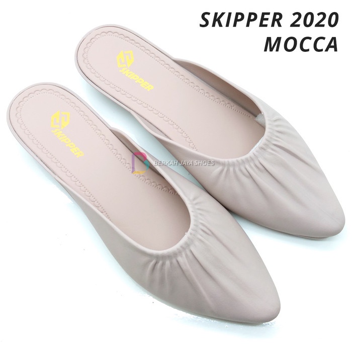 de011ff Sandal Selop Wanita - Sandal Selop Karet Jelly Wanita Skipper 2020 - Mocca, 36 T02Y020