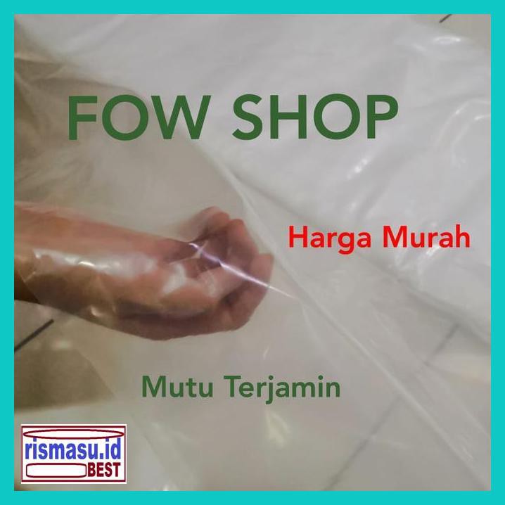Terpal Tebal- Plastik Cor Bening Pe 015 Lebar 5 M - Terpal Bening Meteran 7Rry5Rt7-
