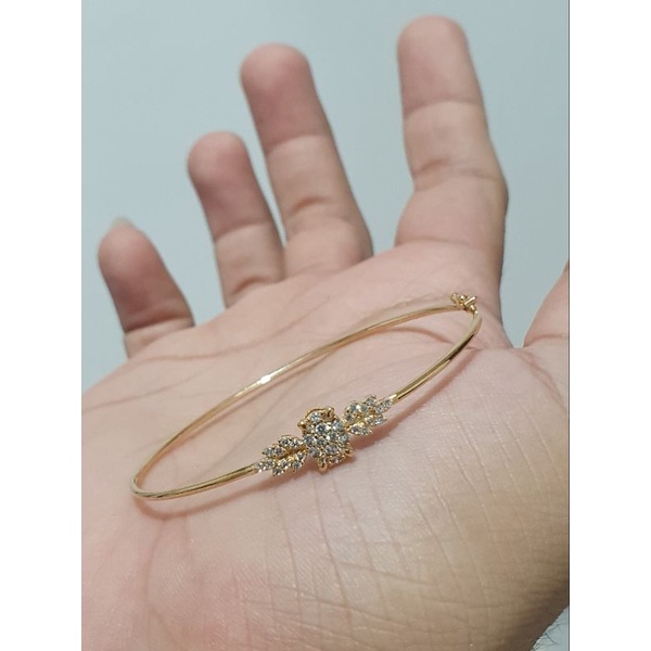 gelang bangle simple emas