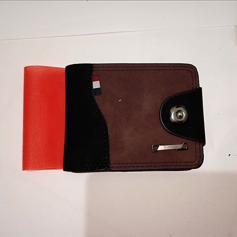Dompet pria import mortega exclusive Kulit PU model Kancing-Kombinasi II