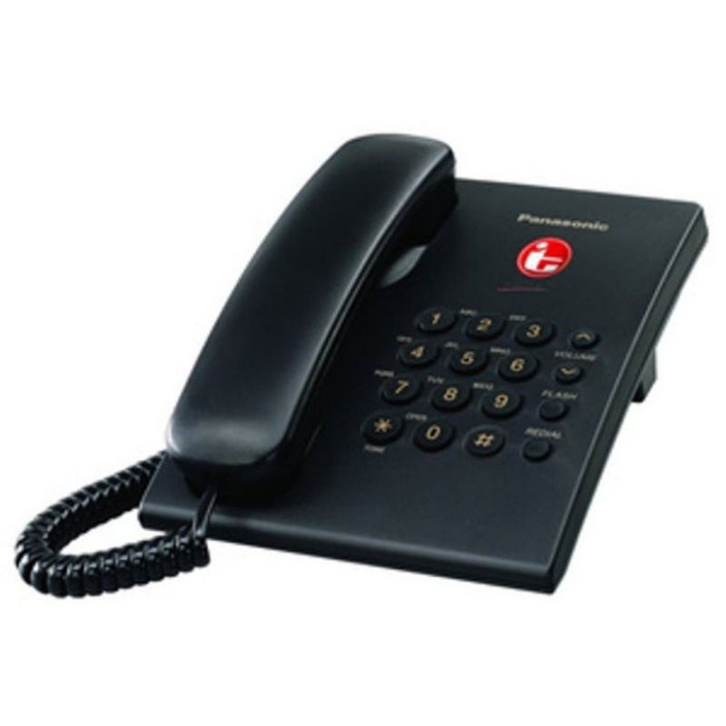 Pesawat Telepon (Telephone) Panasonic KX-TS505MX KX-TS 505MX Hitam