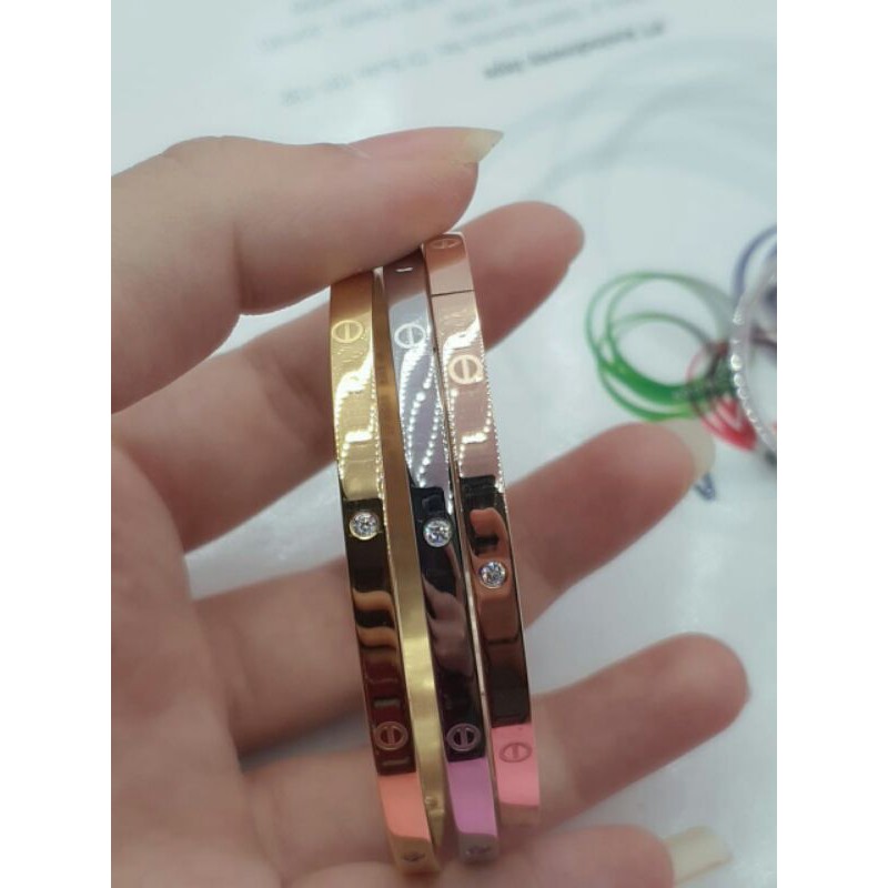 gelang titanium cati-er / bangle titanium catie* / gelang catie* titanium 1set isi 3pcs