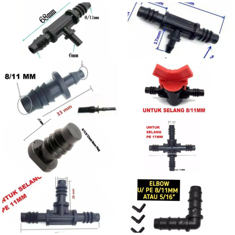 uniring 10/16 mm aeratube nanotube selang aerator gelembung oksigen