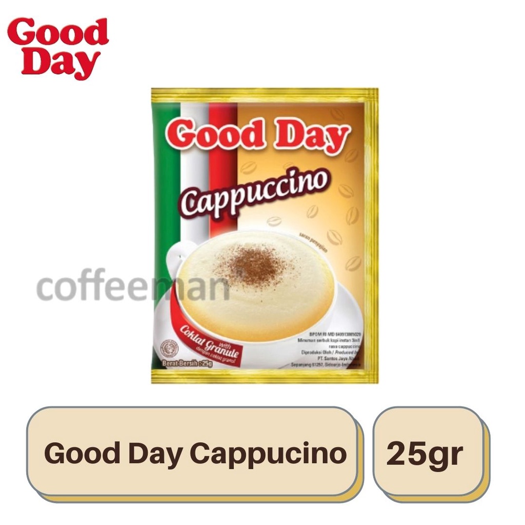 Jual GOOD DAY Cappuccino 25gr Sachet Kopi Instant Coffee Shopee Indonesia