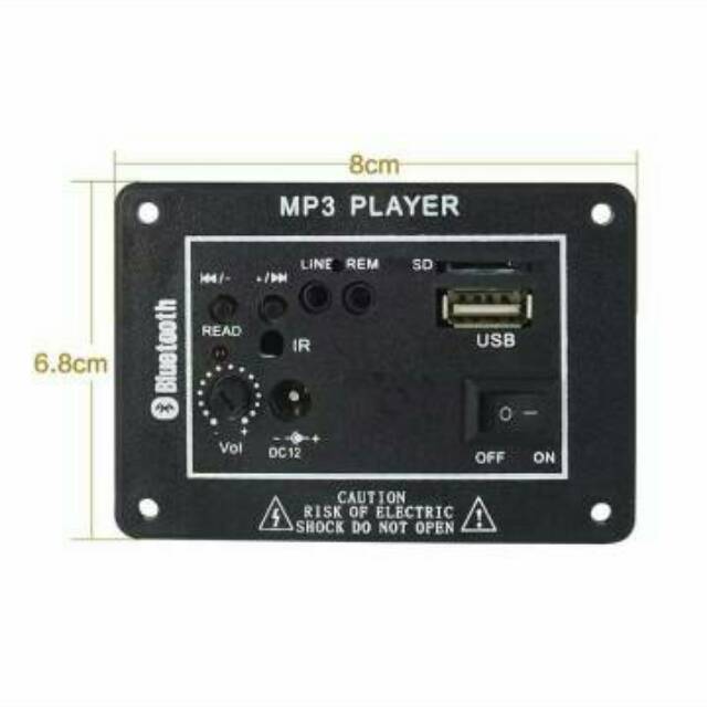 Amplifier Tanpa Bluetooth Digital With USB TF For Mobil atau Motor DC12V