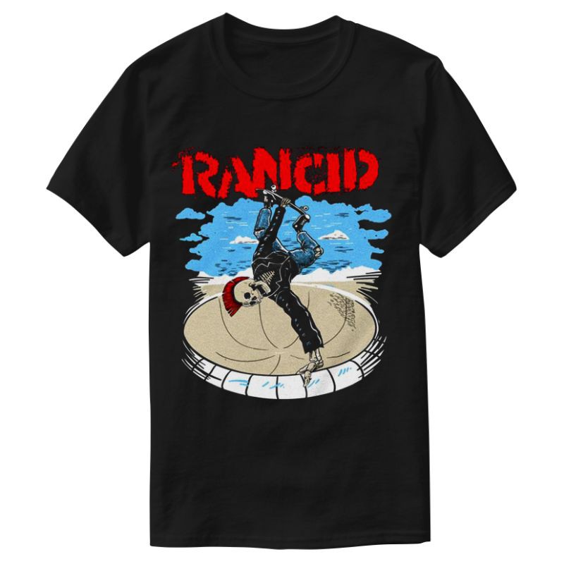 Kaos Band Rancid Skate Skele Tim | Kaos Music Rancid