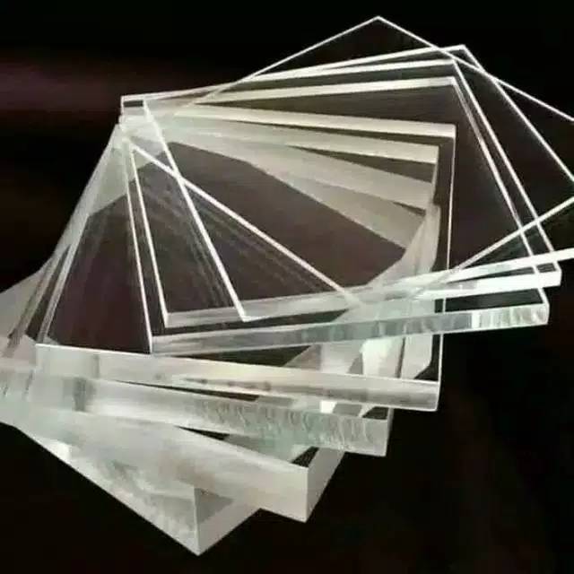 

Akrilik Acrylic Bening 4mm size 50cmx70cm Lembaran Import