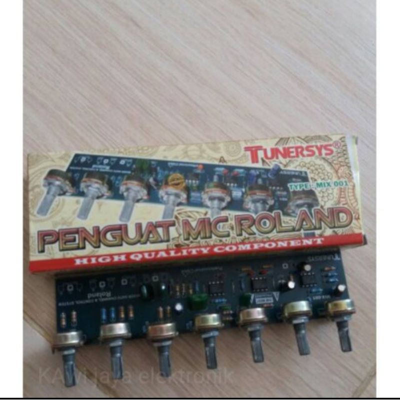 Peguat mic mixer roland 7 potensio 7pot