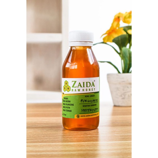 Madu Hutan Zaida 130ml ( Zaida Raw Honey) Madu Hutan Liar Asli Murni Ukuran Kecil