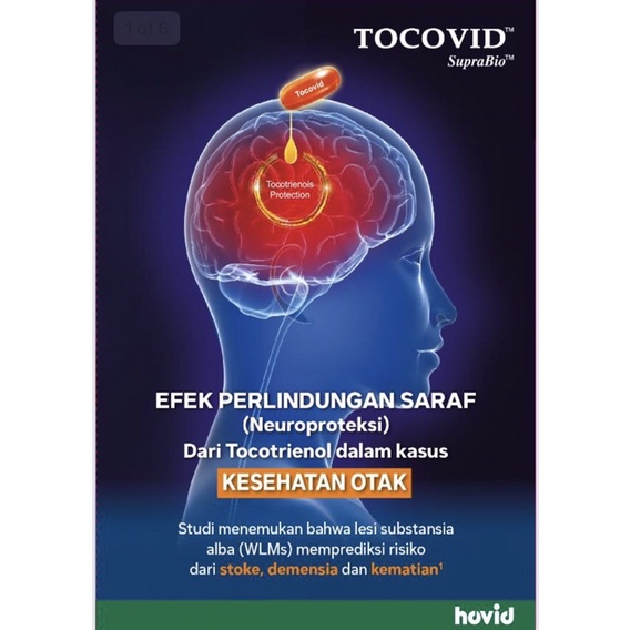 Tocovid suprabio 200 mg ( perlindungan otak terhadap resiko stroke )